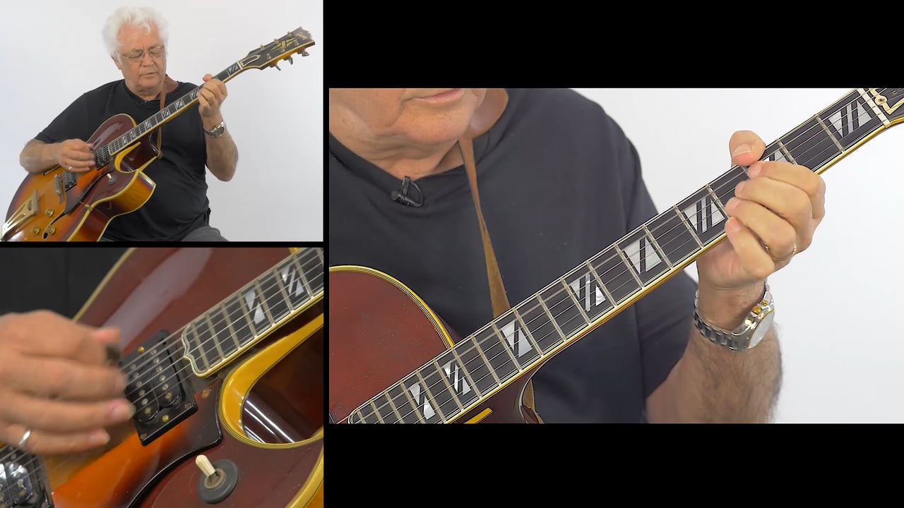 C minor blues Strechin' with Larry Coryell Playing Example 5